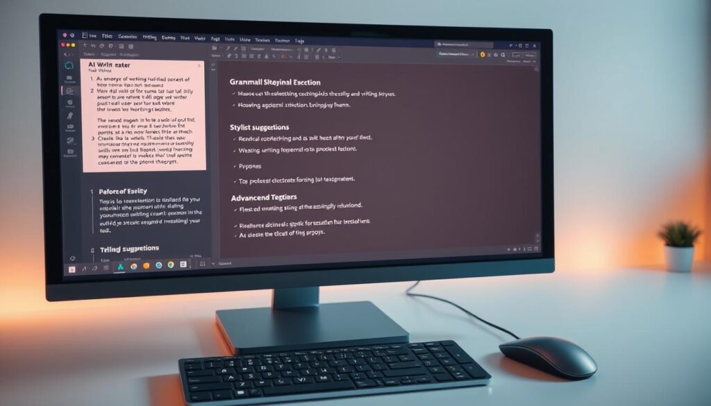 AI writing features