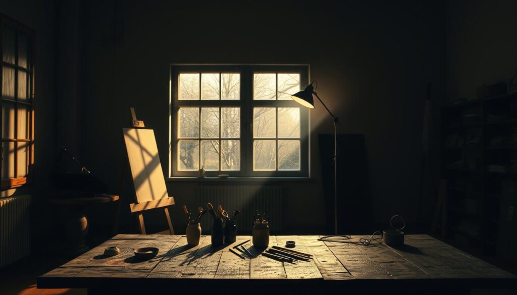 lighting in artwork