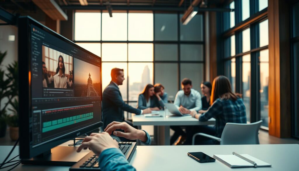AI video editing for business