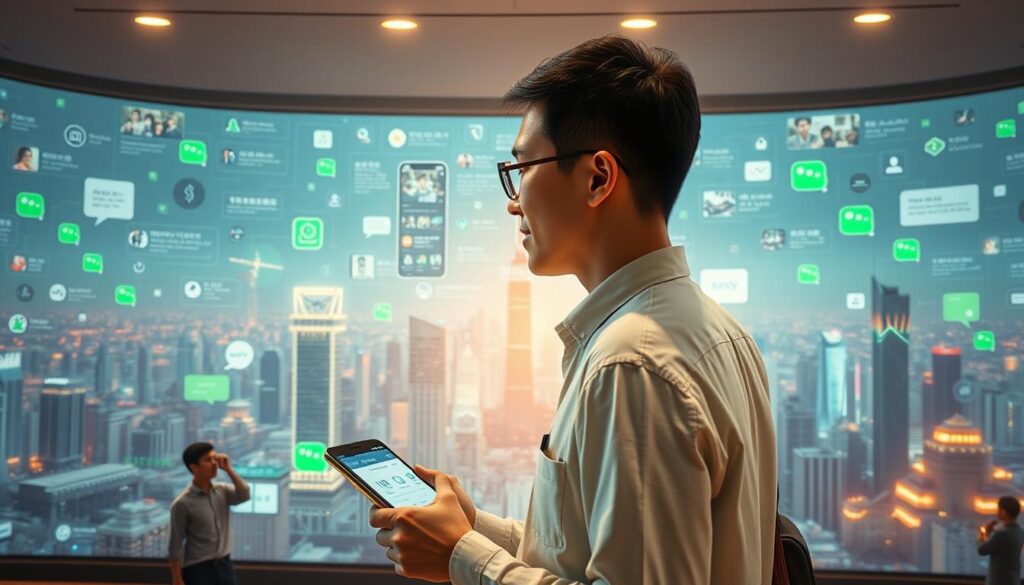 WeChat ecosystem for AI integration