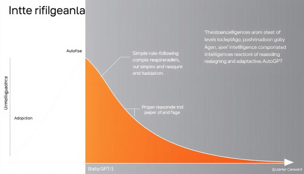 AI agent intelligence spectrum showing different levels of capability AI agent intelligence spectrum showing different levels of capability