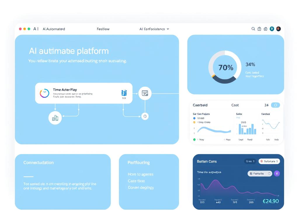 AI automation tool interface showing workflow automation saving time and money in 2025 AI automation tool interface showing workflow automation saving time and money in 2025