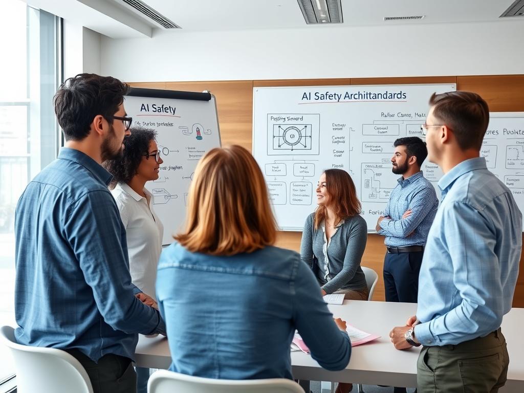 AI researchers from different companies collaborating on safety standards AI researchers from different companies collaborating on safety standards