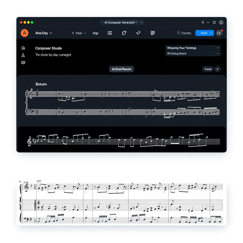 AIVA AI composer platform interface AIVA AI composer platform interface