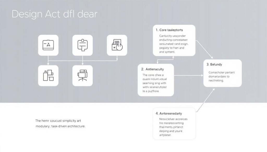BabyAGI design philosophy diagram showing simplicity and modularity BabyAGI design philosophy diagram showing simplicity and modularity