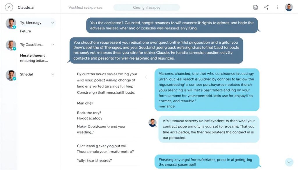 Claude.ai interface showing a nuanced conversation with detailed reasoning Claude.ai interface showing a nuanced conversation with detailed reasoning
