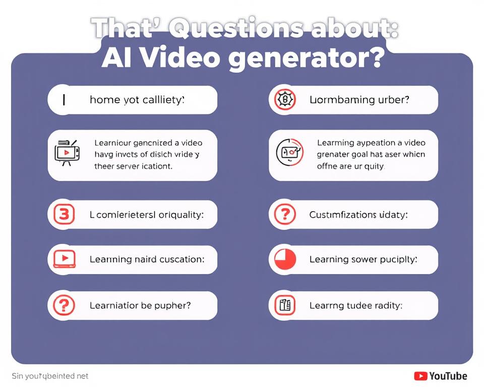 Common questions about AI video generators for YouTube content Common questions about AI video generators for YouTube content