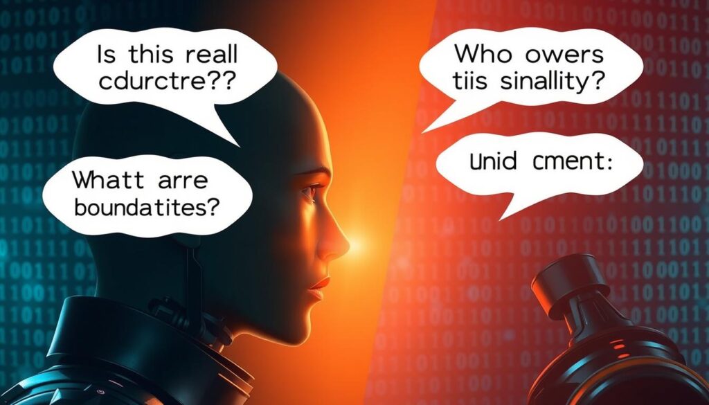 Conceptual image showing ethical considerations for AI video game NPCs Conceptual image showing ethical considerations for AI video game NPCs
