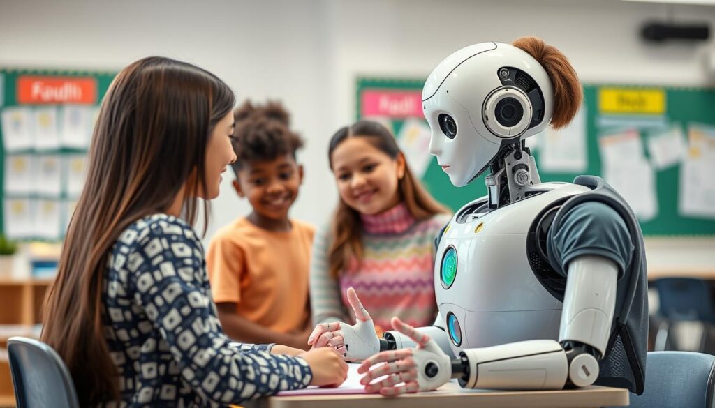 Educational robot adapting teaching methods through AI teaching robots human-like learning capabilities Educational robot adapting teaching methods through AI teaching robots human-like learning capabilities