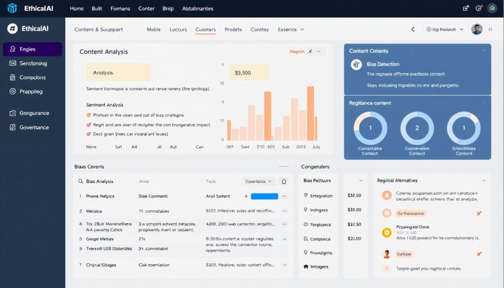 EthicalAI interface showing content governance tools for creators in 2025 EthicalAI interface showing content governance tools for creators in 2025