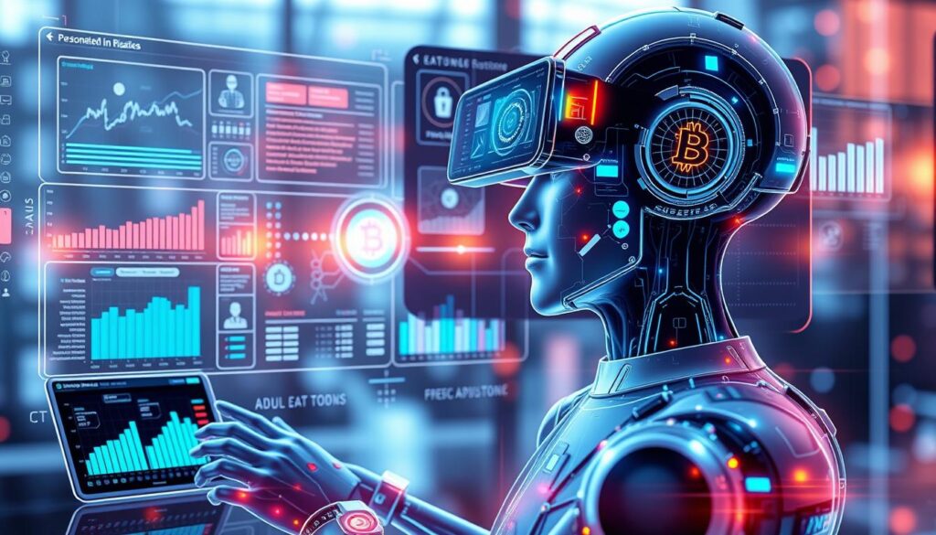 Future of AI in personal finance showing hyper-personalization and blockchain integration Future of AI in personal finance showing hyper-personalization and blockchain integration