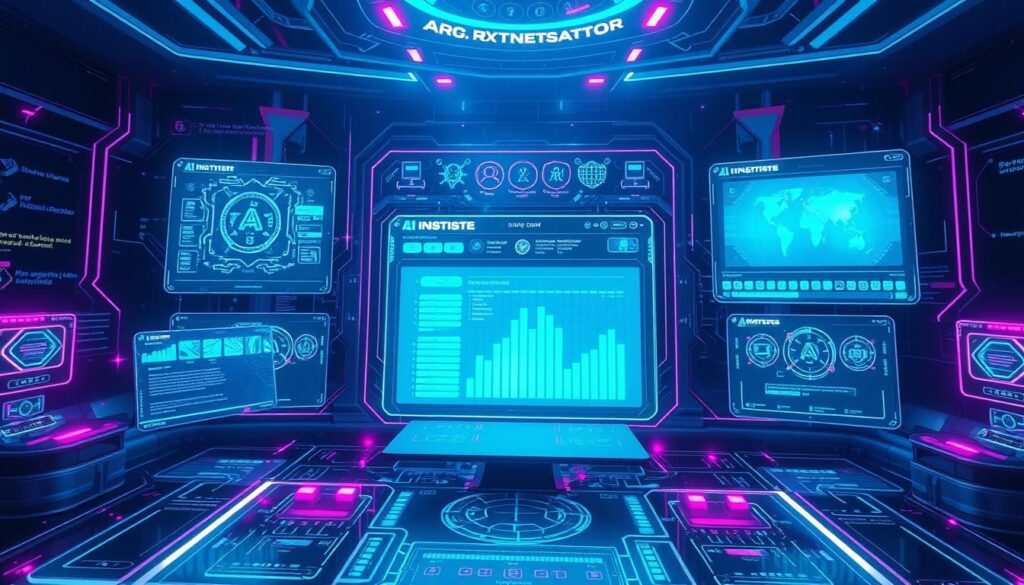 Futuristic visualization of next-generation AI recommendation systems with AR/VR elements Futuristic visualization of next-generation AI recommendation systems with AR/VR elements