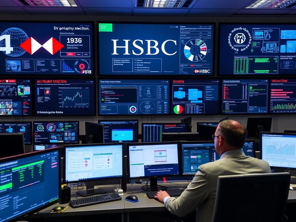 HSBC's AI fraud detection system monitoring global transactions HSBC's AI fraud detection system monitoring global transactions
