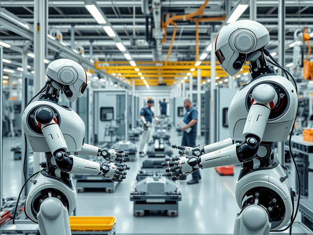Industrial robots learning manufacturing processes through AI teaching robots human-like learning Industrial robots learning manufacturing processes through AI teaching robots human-like learning