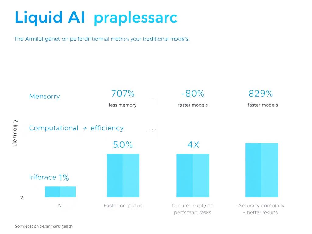 Liquid AI performance comparison chart showing efficiency gains over traditional models with AI Startups 2025 technology Liquid AI performance comparison chart showing efficiency gains over traditional models with AI Startups 2025 technology