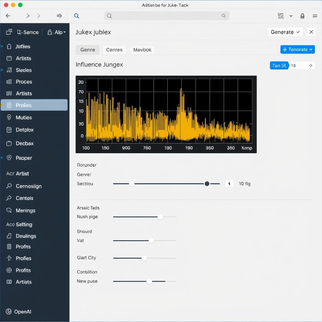 OpenAI's Jukebox interface generating music OpenAI's Jukebox interface generating music