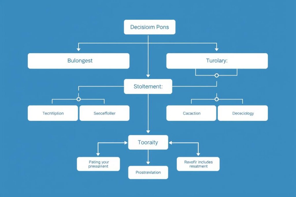 Problem-solving flowchart with multiple solution paths generated by ChatGPT Problem-solving flowchart with multiple solution paths generated by ChatGPT