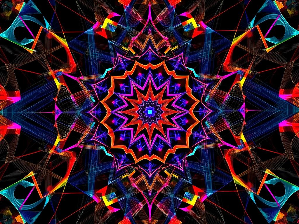 Tyler Hobbs artwork showing algorithmic patterns created with AI assistance Tyler Hobbs artwork showing algorithmic patterns created with AI assistance