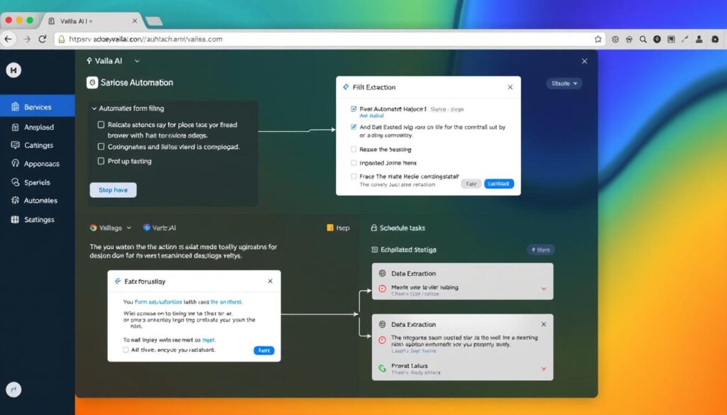 Voilà AI Chrome extension automating browser tasks Voilà AI Chrome extension automating browser tasks