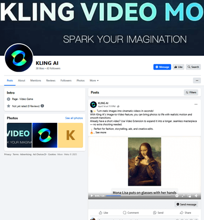 Fake Kling AI Ad