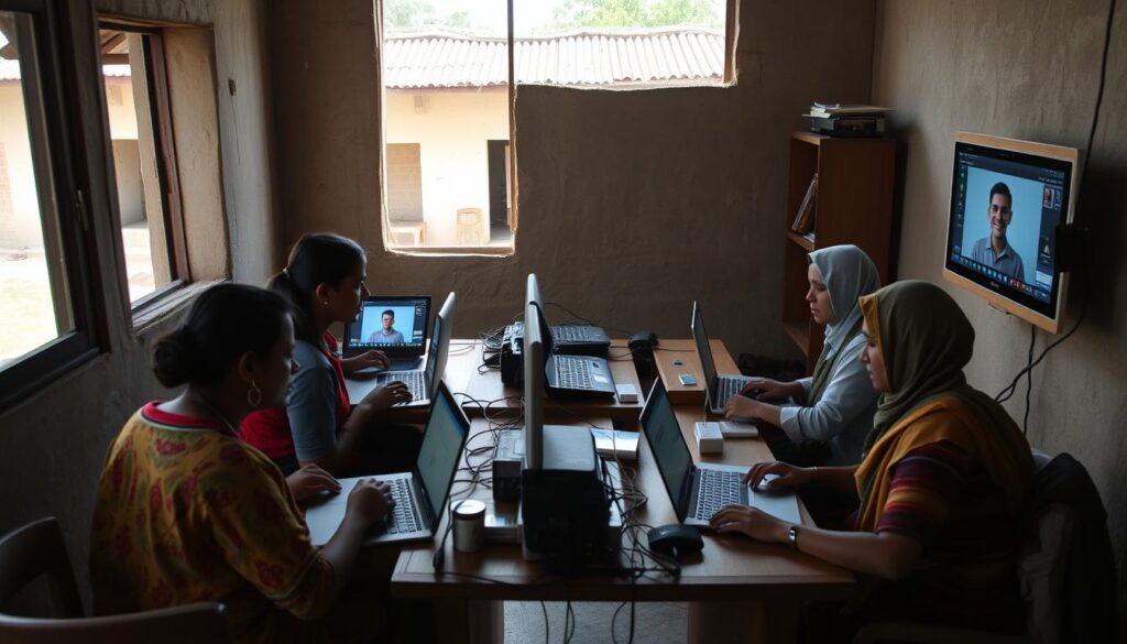 Rural digital hub enabling remote workers in a developing country to participate in global AI economy Rural digital hub enabling remote workers in a developing country to participate in global AI economy