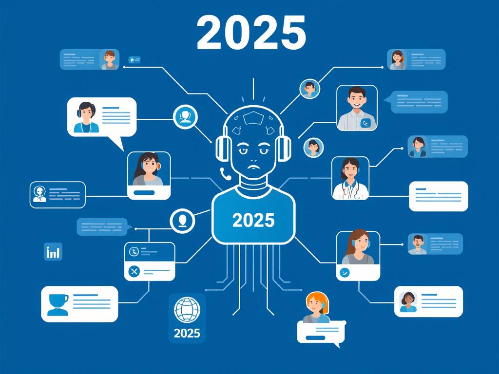 AI agent handling multiple customer service interactions in 2025 AI agent handling multiple customer service interactions in 2025