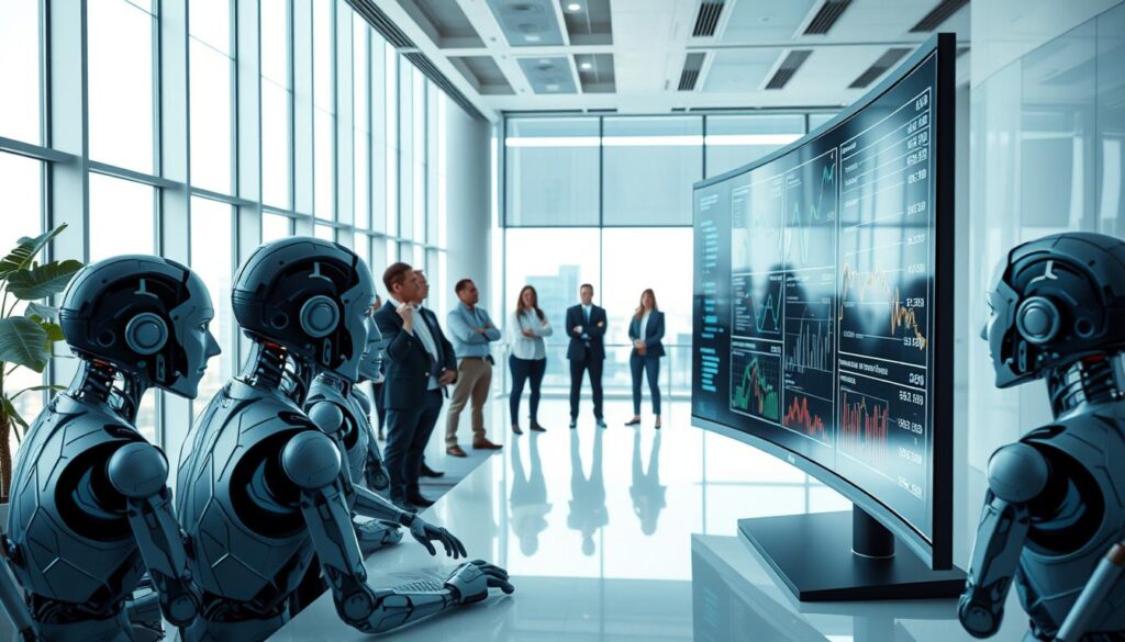 AI algorithms evaluating brand relevance