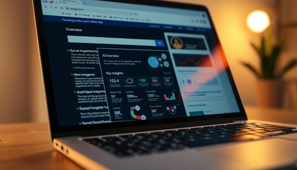 AI overviews in search results