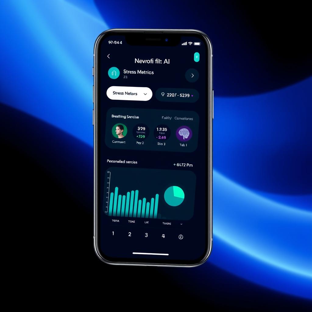Neurofit AI app interface showing nervous system regulation exercises Neurofit AI app interface showing nervous system regulation exercises