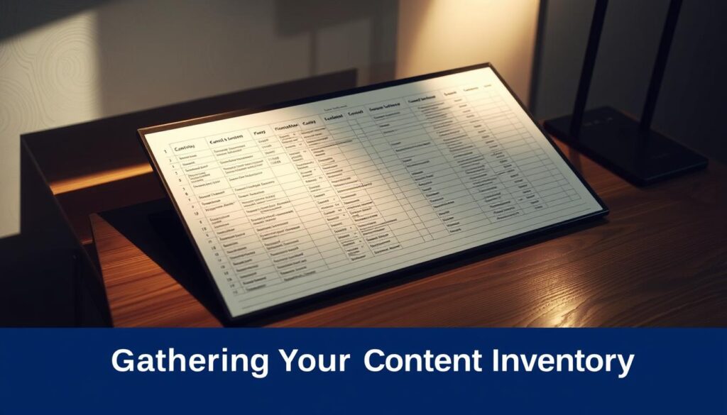 content inventory spreadsheet