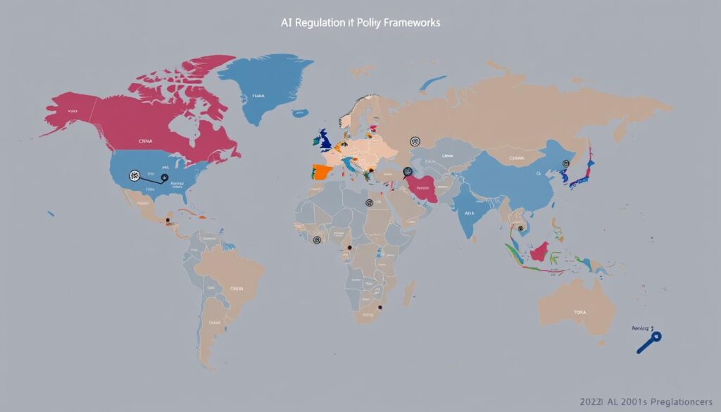 global AI regulations map