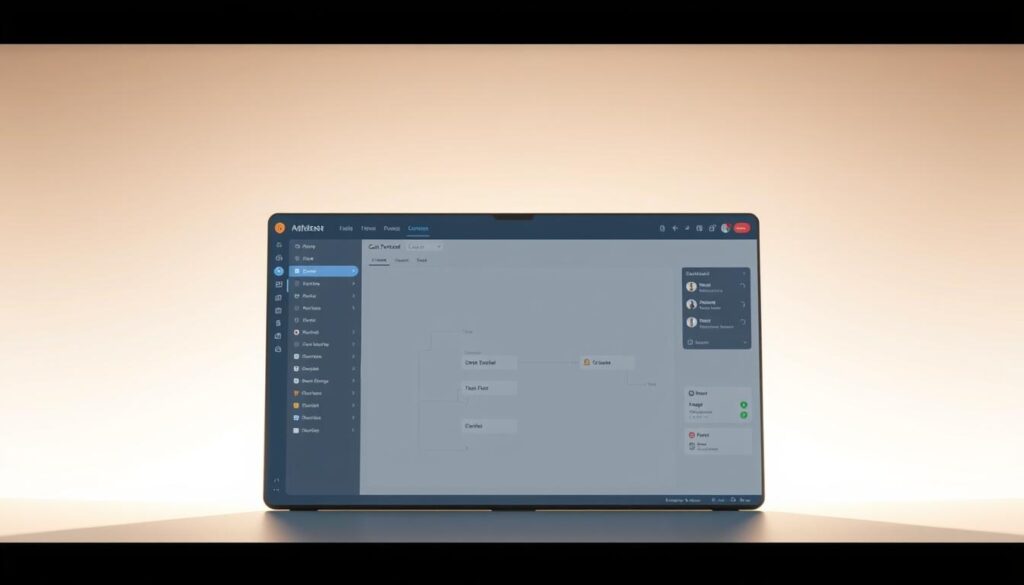 no-code workflow builder interface