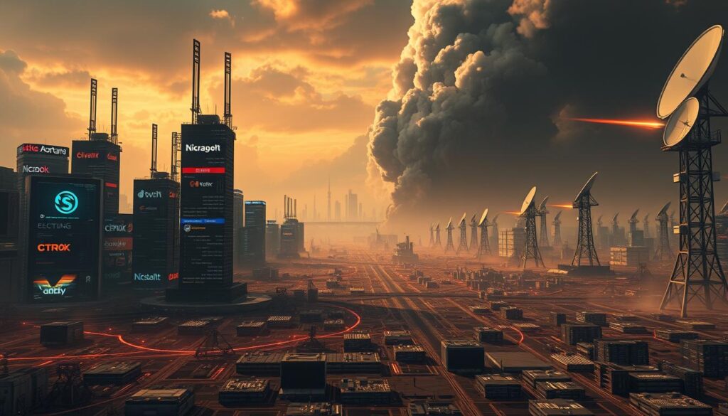 geopolitical competition in tech stacks