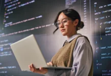 Unlocking Finance: AI & Blockchain Transform Banking developer reviewing code and automating routine work with tools powered by artificial intelligence, agentic ai