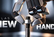 Atlas GR3 Hands: 13-DOF Breakthrough by Boston Inc Close up of the new Boston Dynamics Atlas GR3 robot hand